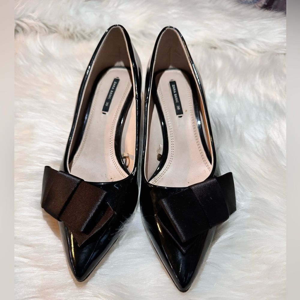 Zara heel with satin bow